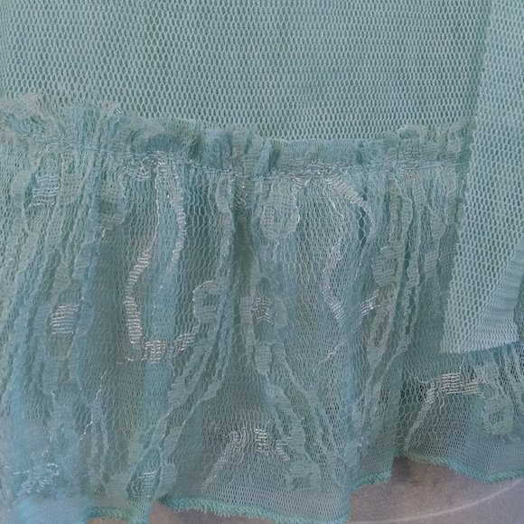Pretty Angel Aqua Lace Embellished Top - Picture 3 of 13